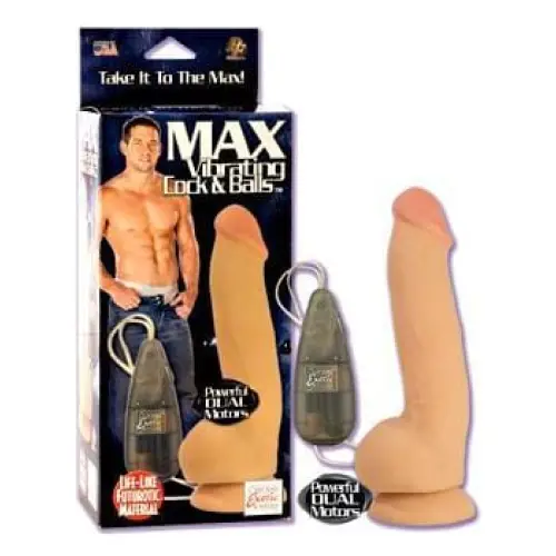 CalExotics Vibrator Max Vibrating Cock & Balls at the Haus of Shag