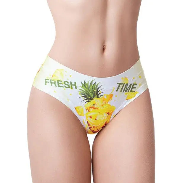 memème Panties Large Mememe Fresh Summer Pineapple Printed Slip at the Haus of Shag