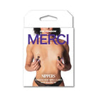 Merci Nippers Stainless Steel Nipple Clamps with Silicone Tip - Bondage and Kink