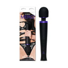 Merci Rechargeable Power Wand Ultra-Powerful Silicone Wand Massager Black Violet - Vibrators and Massagers