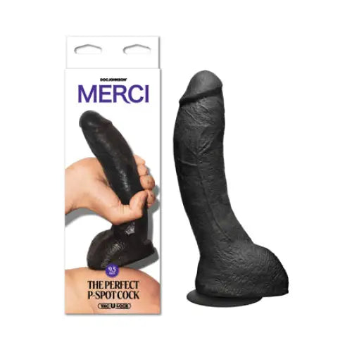 Merci The Perfect P-Spot Cock 9.5 in. Dildo with Removable Vac-U-Lock Suction Cup - Dildos and Dongs