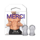 Merci Tweak Nipple Sucker Set Clear - Bondage and Kink