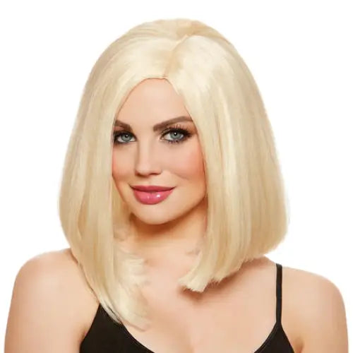 Mid-Length Bob Wig Blonde - Costumes