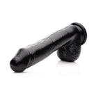 Master Series Realistic Dildo Mighty Midnight 10 Inch Dildo With Suction Cup at the Haus of Shag