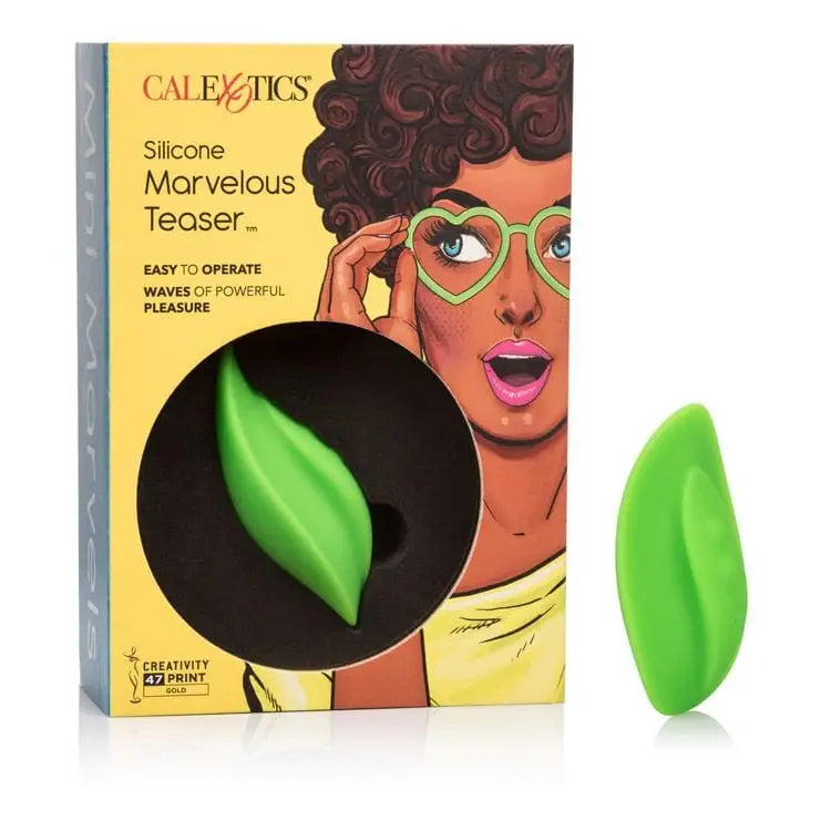 CalExotics Vibrator Mini Marvels Marvelous Teaser Vibrator Green at the Haus of Shag