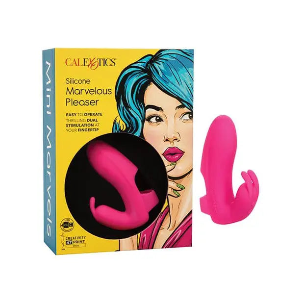 CalExotics Stimulators Mini Marvels Silicone Marvelous Pleaser - Pink at the Haus of Shag