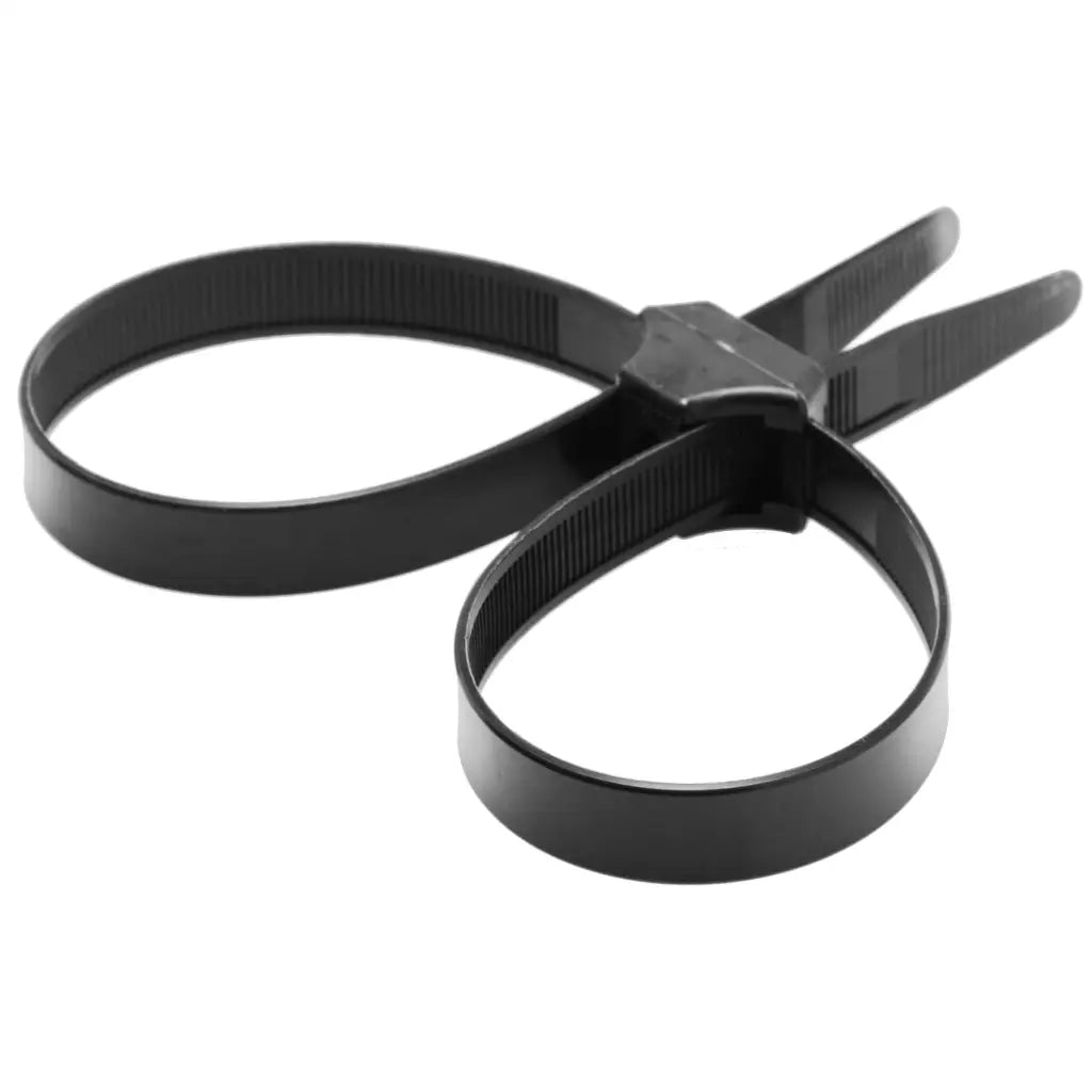 Misbehaved Black Zip Tie Police Cuffs - Durable cable ties with two secure loops