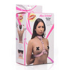 Frisky Upper Body Harness Miss Behaved Pink Chest Harness at the Haus of Shag