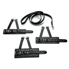 Black leather dog leash and collar set from Mistress by Isabella Sinclaire - 3 Piece Ball Stretcher