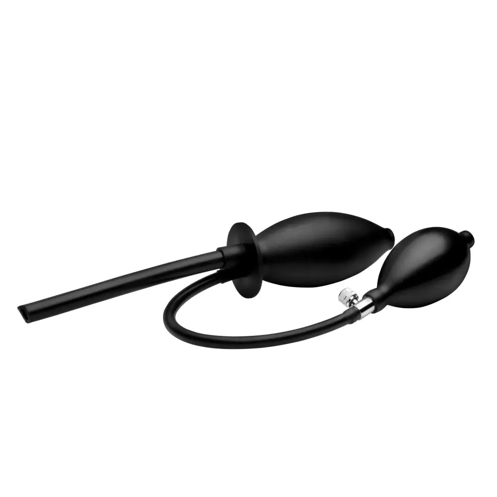 Mistress by Isabella Sinclaire Inflatable Enema Plug - Black Anal Plug with Pump Bulb