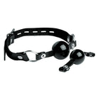 Mistress by Isabella Sinclaire Black Leather Adjustable Ball Gag from the Interchangeable Set