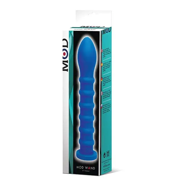 Mod Designs Dongs & Dildos Mod Ribbed Wand - Blue at the Haus of Shag