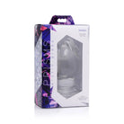 Molten Wide Glass Butt Plug in retail packaging, high-quality glass anal plug