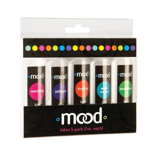 Mood Lube Kit: Five-pack of assorted personal lubricants from the Mood brand