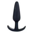 Mood Naughty Butt Plug - Black silicone, tapered shape, flared base for comfort