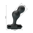 Mr. Play Silicone Anal Vibro Plug - Black - Powered Butt Plug