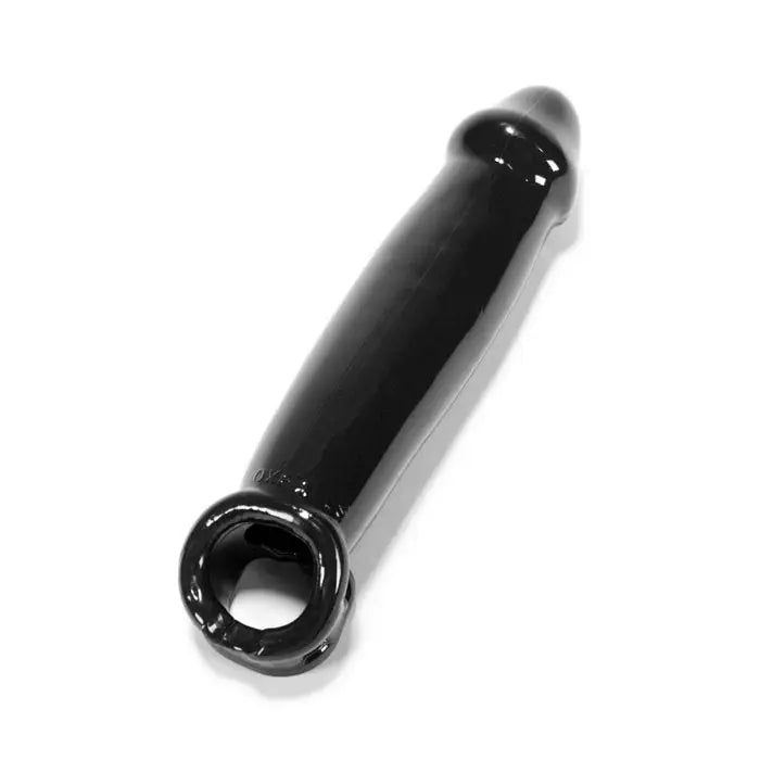 Muscle Smooth Cocksheath W/length Oxballs - Black - Cock Extender