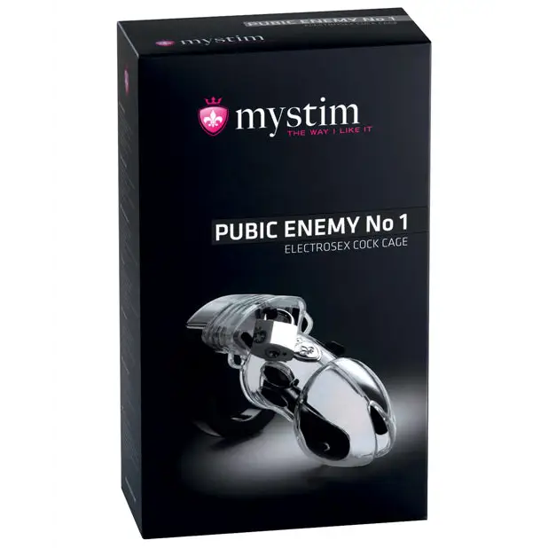 Mystim Pubic Enemy #1 Cock Cage - Clear - Stimulators