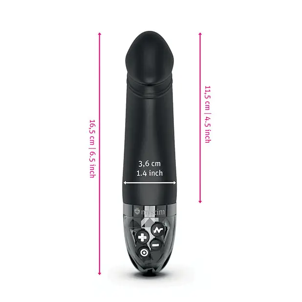 Mystim Real Deal Neal eStim Realistic Vibrator - Black - Stimulators