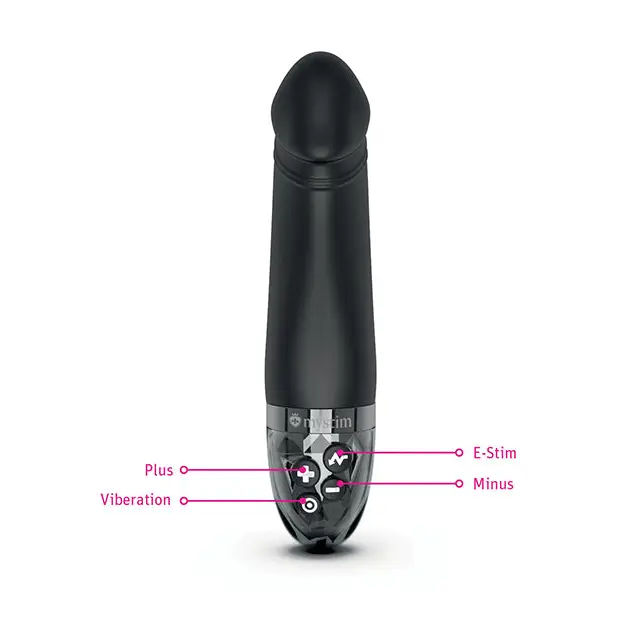 Mystim Real Deal Neal eStim Realistic Vibrator - Black - Stimulators