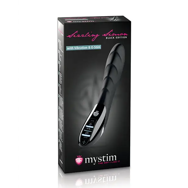 Mystim Sizzling Simon eStim Vibrator Black Edition - Black - Stimulators