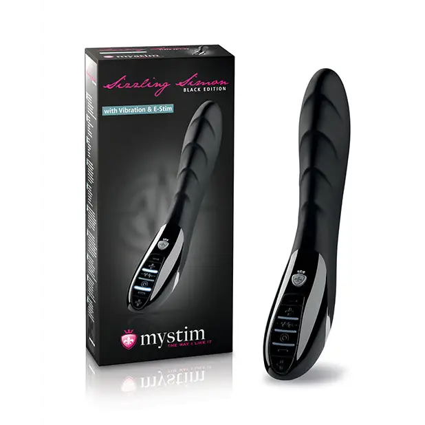 Mystim Sizzling Simon eStim Vibrator Black Edition - Black - Stimulators