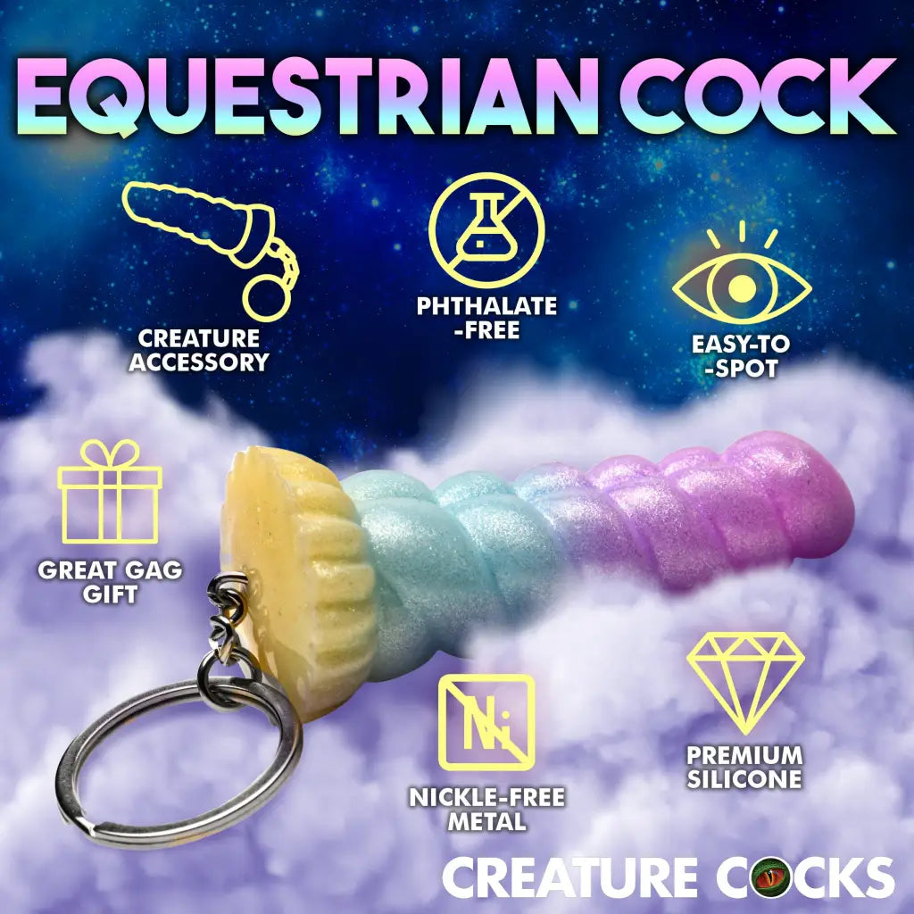 Mystique Unicorn Mini Dildo Key Chain - Misc