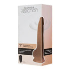 Naked Addiction 7’ Rotating & Vibrating Dildo with Remote Control and 7ml Liquid Bottle