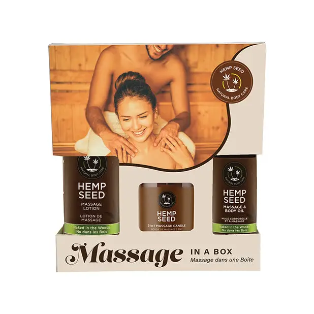 Naked In The Woods Massage In A Box Gift Set - Massage Oil