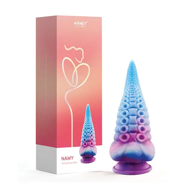 Namy Tentacle Shape Suction Cup Dildo - Multi Color - Dongs & Dildos