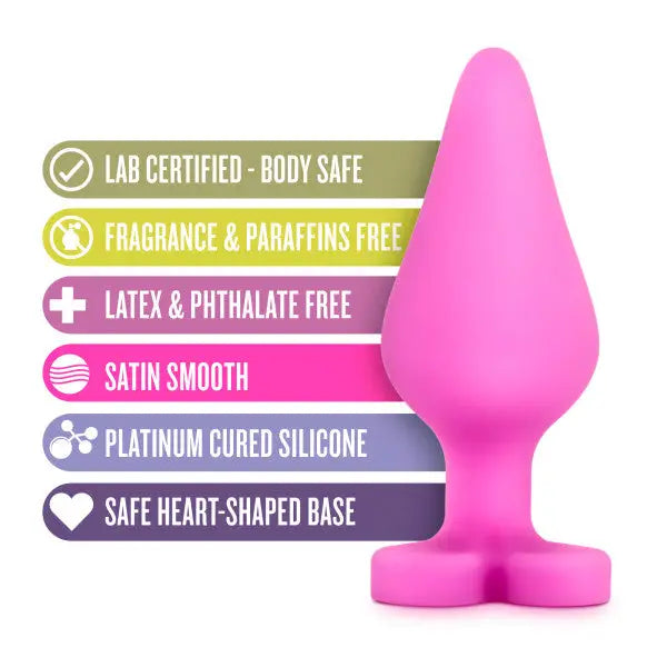 Naughtier Candy Hearts Ride Me Pink: Pain-Free Pleasure with Pink Silicon Silicone