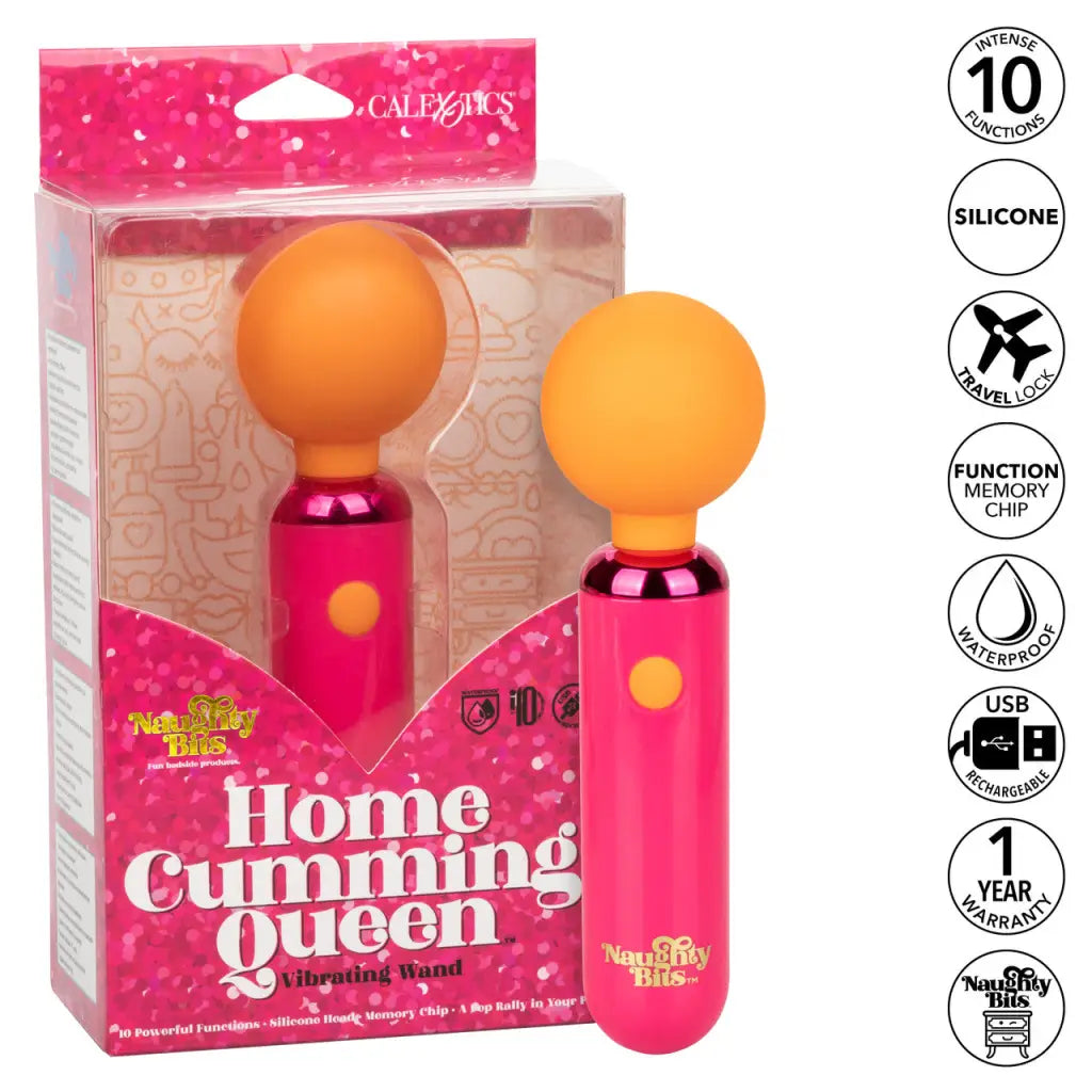 Naughty Bits Home Cumming Queen Vibrating Wand - Wand