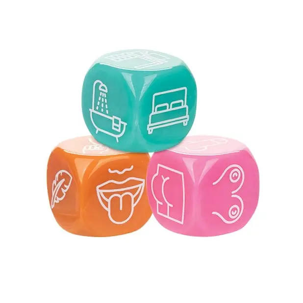 CalExotics Games Naughty Bits Roll With It Icon Based Sex Dice at the Haus of Shag