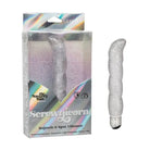 CalExotics Vibrator Naughty Bits Screwnicorn Majestic G-spot Vibrator - Silver at the Haus of Shag