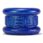 Neo Short Ballstretcher Blueballs: A blue glass jar with a small blue lid in pure platinum silicone