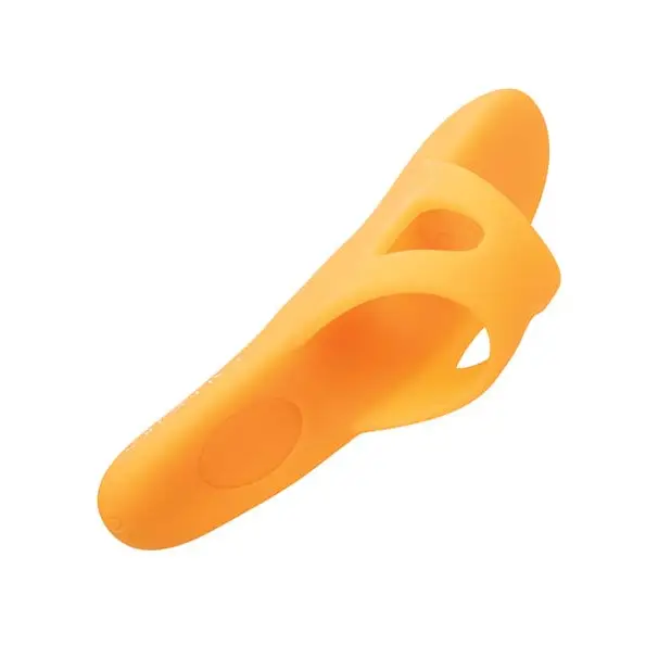 CalExotics Stimulators Neon Vibes The Pleasure Vibe Finger Teaser - Orange at the Haus of Shag