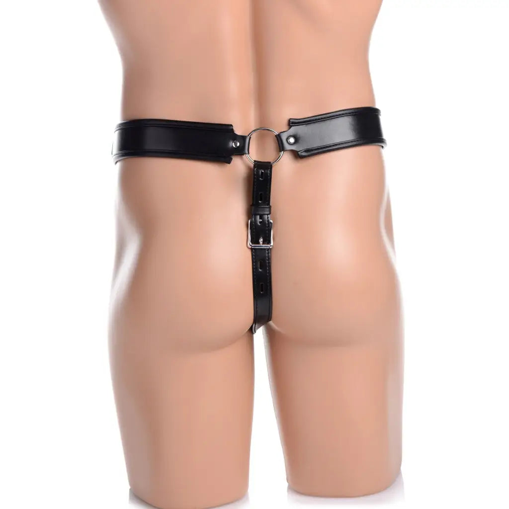 STRICT Lower Body Harness Netted Male Chastity Jock at the Haus of Shag