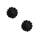 Neva Nude Burlesque Nightfall Roses Silicone Pasties - Black Licorice Wheels Design