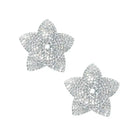 Neva Nude Pasties Neva Nude Burstin Blooms Crystal Jewel Reusable Silicone Nipple Pasties - Clear O/s at the Haus of Shag