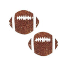 Neva Nude Football Glitter Pasties - Two glittery brown footballs with white laces