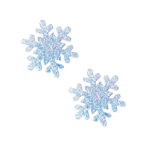 Neva Nude Glitter Snowflake Pasties - O/s - Gold - Pasties