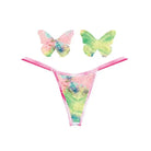 Watercolor-style thong with butterfly patterns - Neva Nude Naughty Knix Rainbow Sherbet G-string