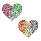 Neva Nude Pasties Neva Nude Pasty Heart Glitter Multicolor at the Haus of Shag