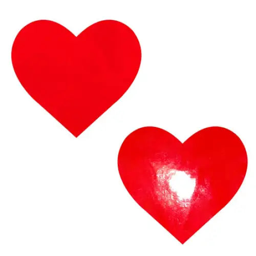 Neva Nude Pasty Heart Vinyl Red - Pasties