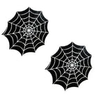 Neva Nude Pasty Spider Web – Black Designs with White Outlines for Perfect Halloween Accessory