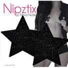 Neva Nude Pasties Neva Nude Pasty Star Glitter Black at the Haus of Shag