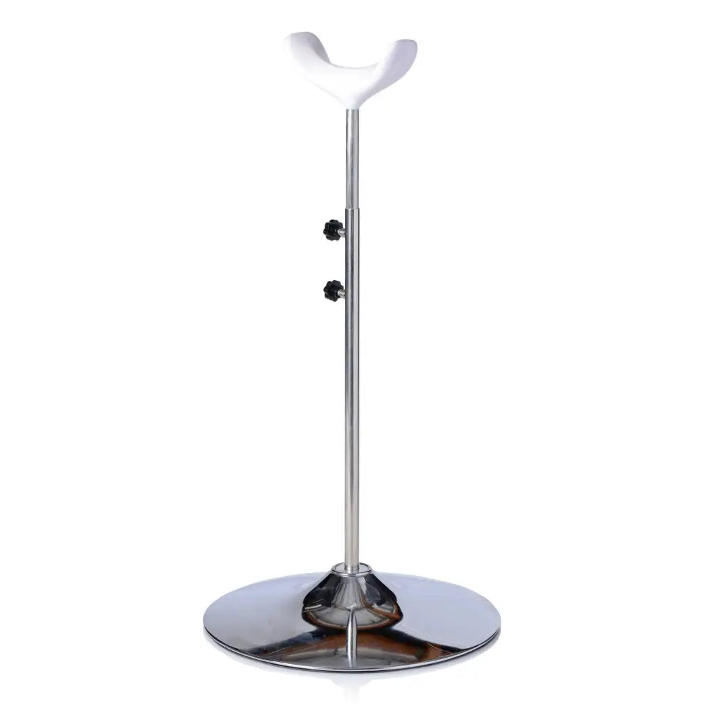 Silver metal table lamp with white light, perfect for the NextGen Dolls Doll Stand setup