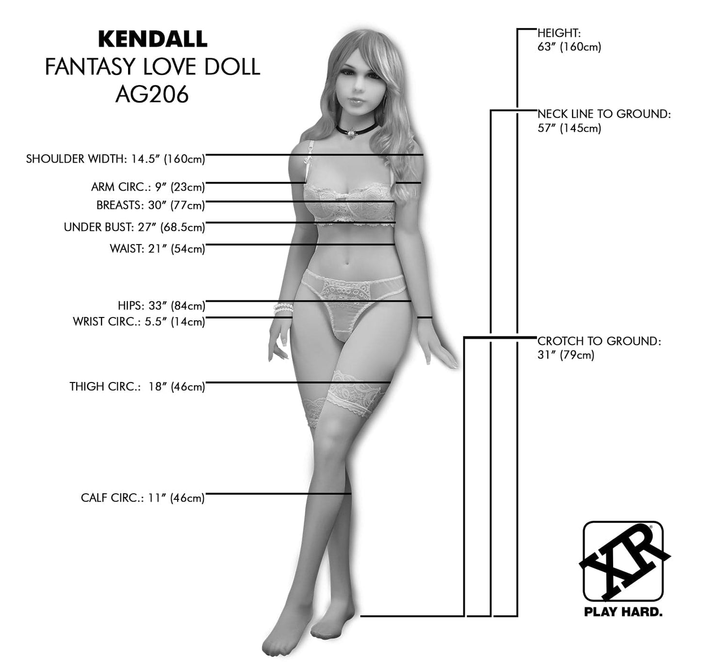 NextGen Dolls Full Body Doll Vanilla NextGen Dolls - Kendall Fantasy Love Doll at the Haus of Shag