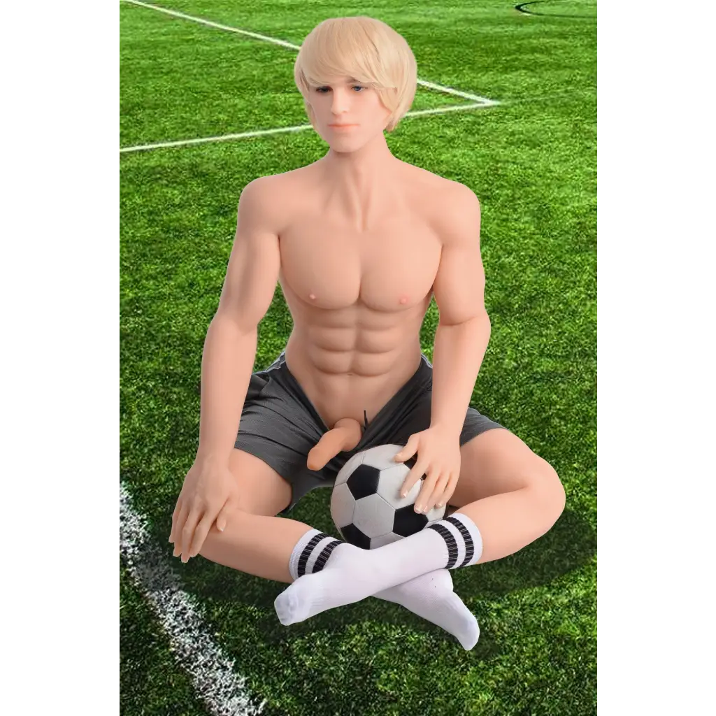 Kyle Fantasy Love Doll - Man Sitting on Ground with Soccer Ball