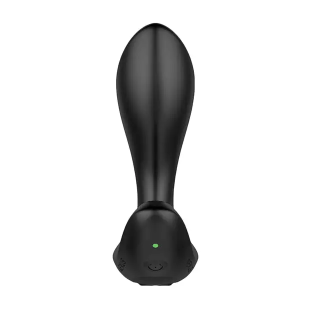 Nexus Duo Plug: Black and white wireless device with green button for ultimate control